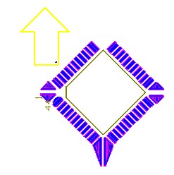 OFP和PLCC型集成塊如采用紅膠工藝過波峰,需采用斜角45度方式擺放，且每邊的最后一個引腳均需添加盜錫焊盤