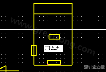 PCB設(shè)計(jì)時(shí)后焊元件焊盤開孔過(guò)大容易使焊錫流進(jìn)插座造成短路。
