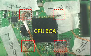 BGA錫裂，使用應(yīng)變片(Strain Gauge)量測(cè)電路板到底哪個(gè)環(huán)節(jié)產(chǎn)生較大變形量