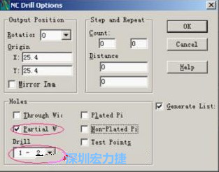 轉(zhuǎn)完Gerber后，接著還需轉(zhuǎn)鉆孔，通孔和盲、埋孔的轉(zhuǎn)法有所不同，轉(zhuǎn)通孔只須點擊Add，在彈出的窗口Document Name輸入文件名