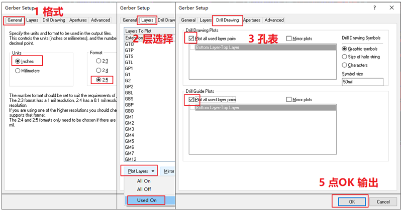輸出Gerber部分，F(xiàn)ile下選擇 Gerber Files